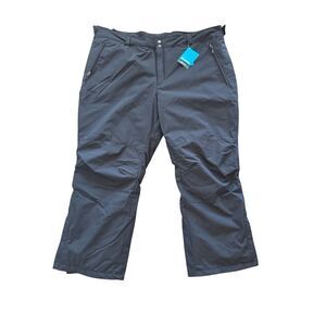 Columbia Women’s Black Insulated Ski/Snow Pants 3X Reg NWT Omni‑Heat/Omni‑Tech